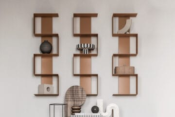 libreria a parete di design