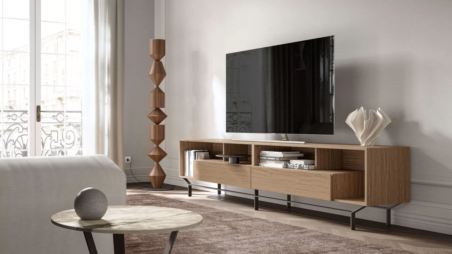 madia in legno per open space