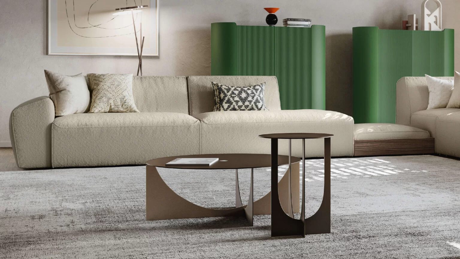 tavolino in metallo per salotto minimale o stile industrial