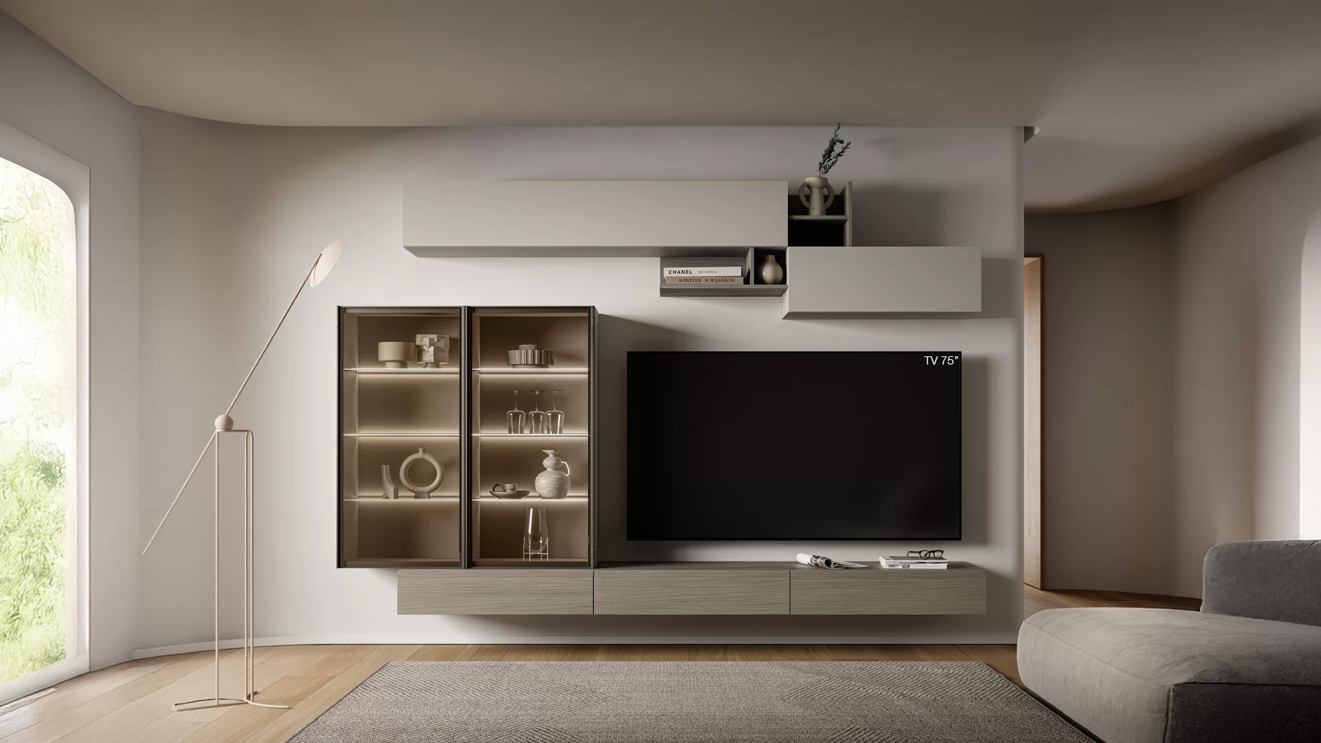 arredi in vetro per appartamento piccolo