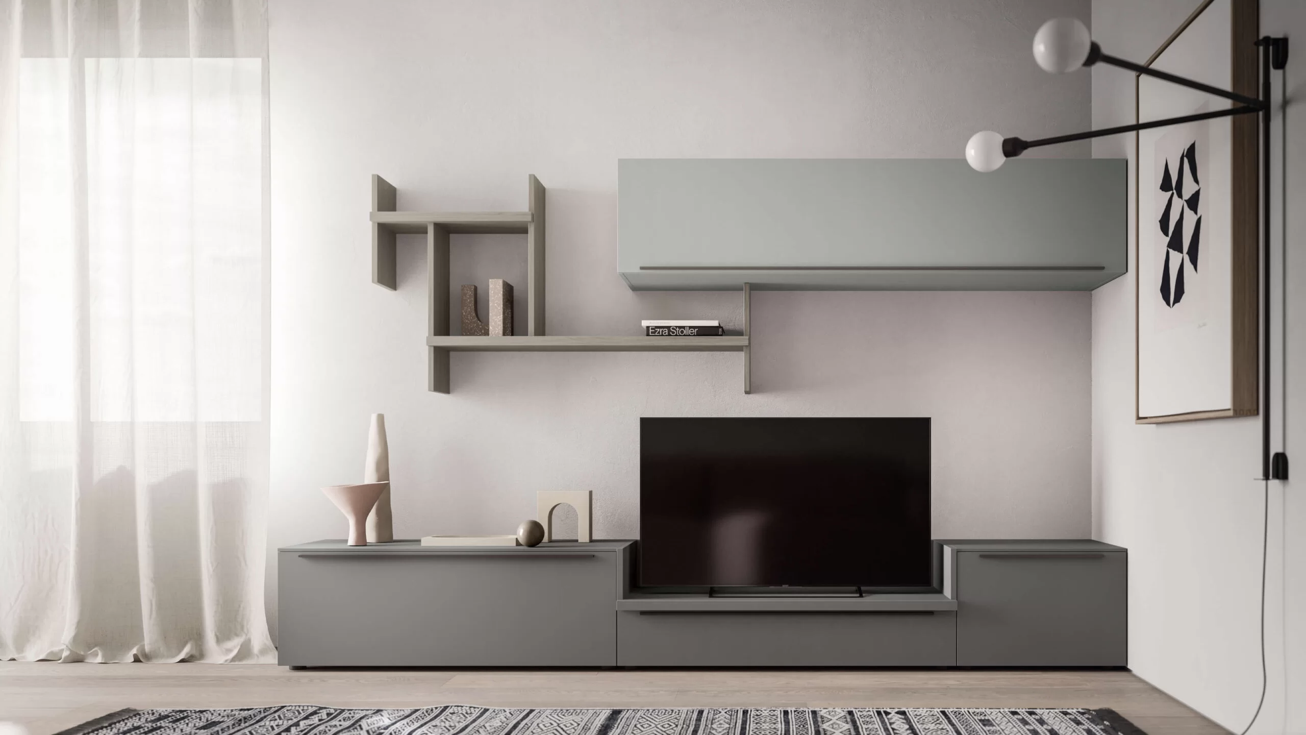 design mensola per parete soggiorno