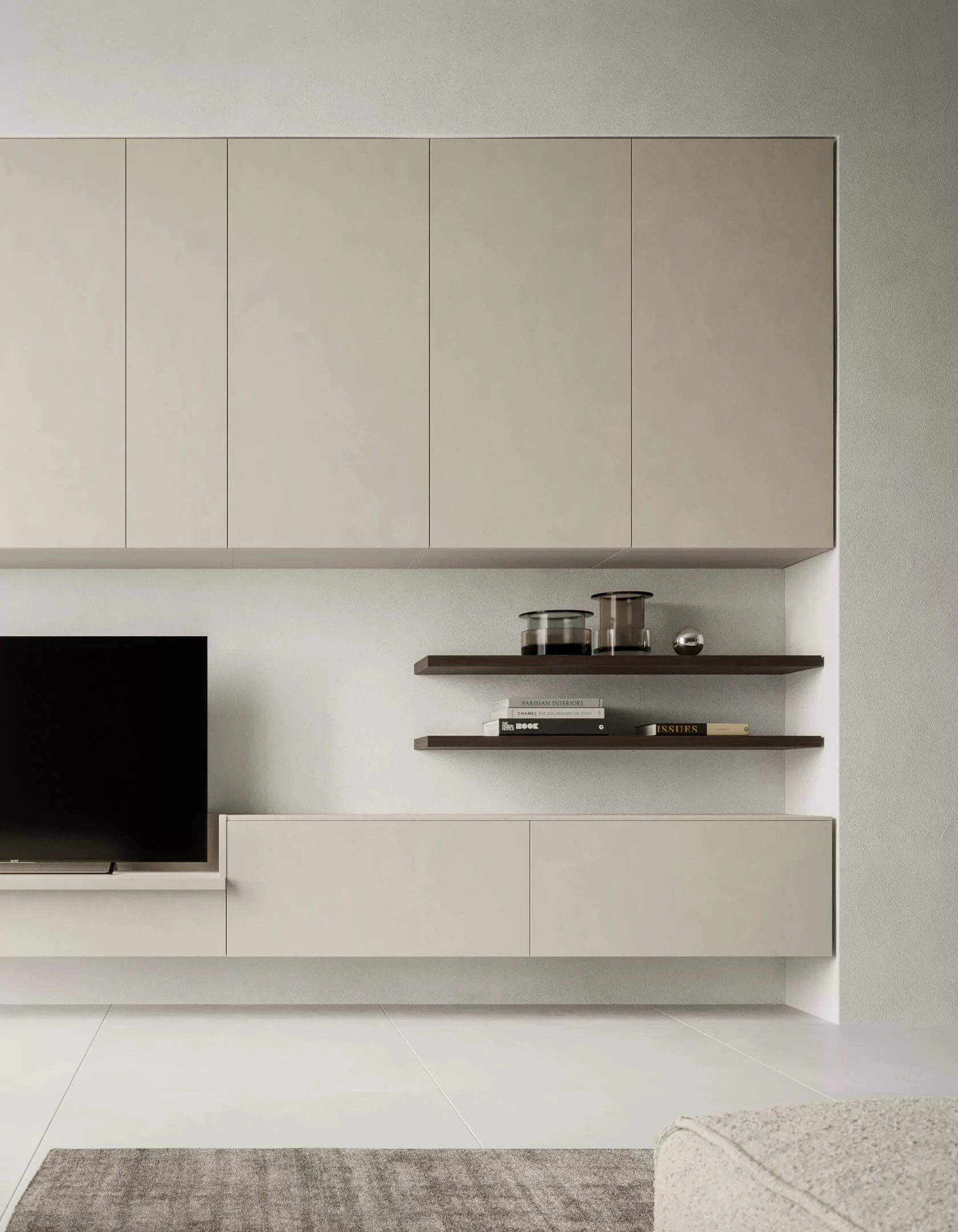 mensola in legno per stile di arredamento minimale