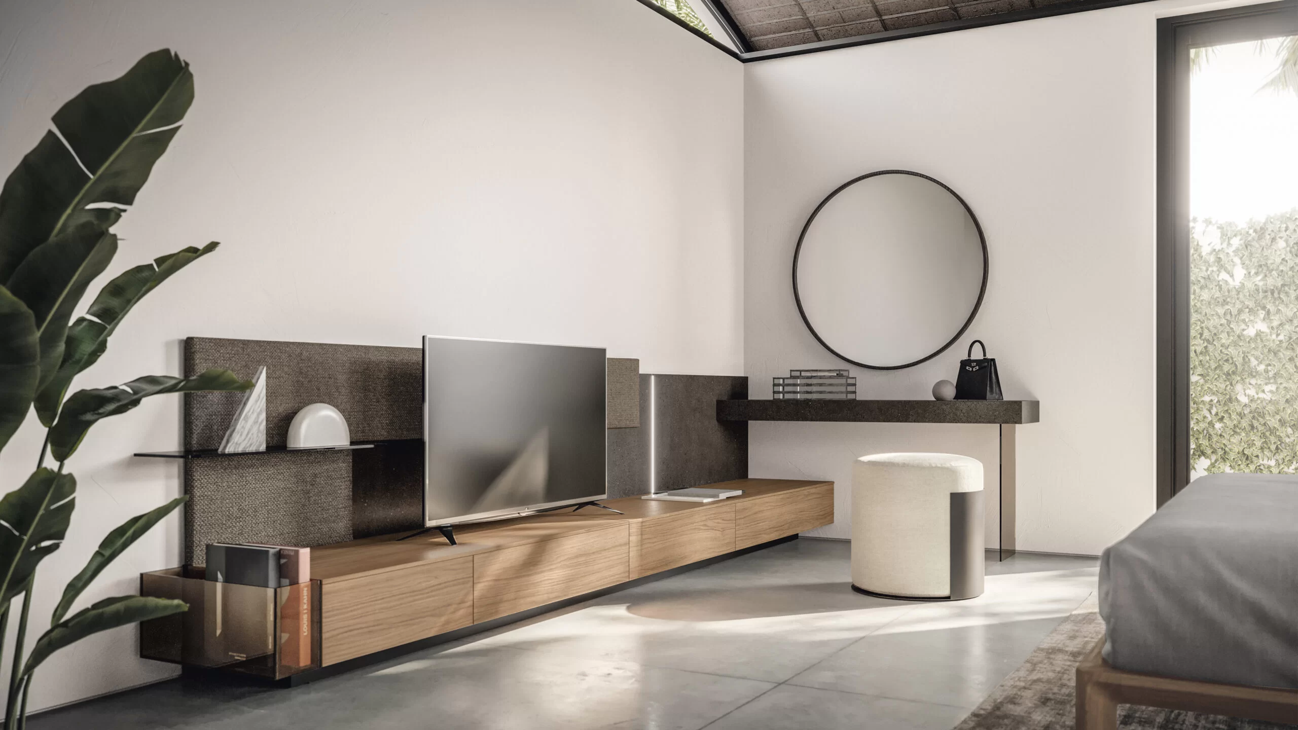 specchiera tonda per living