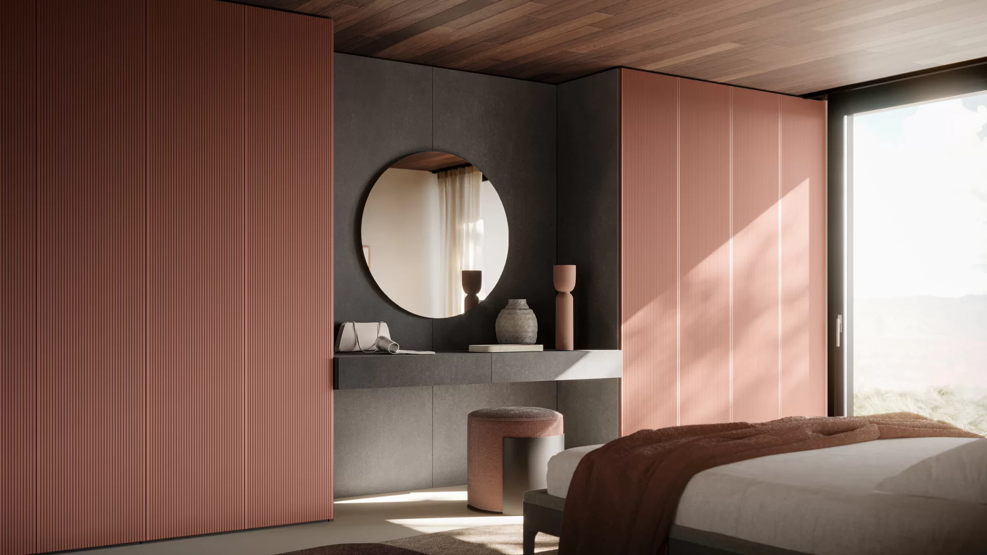 specchiera tonda per zona giorno e zona notte