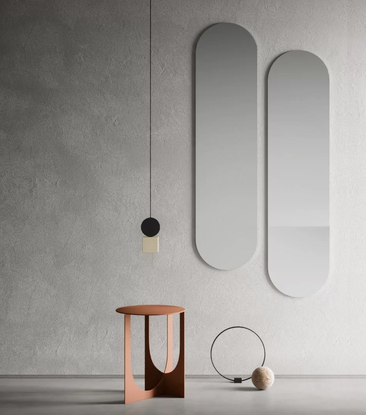 specchio ovale per zona giorno e zona notte