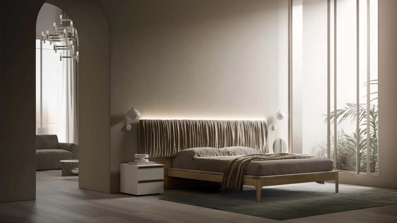 comodino a terra per camera da letto elegante